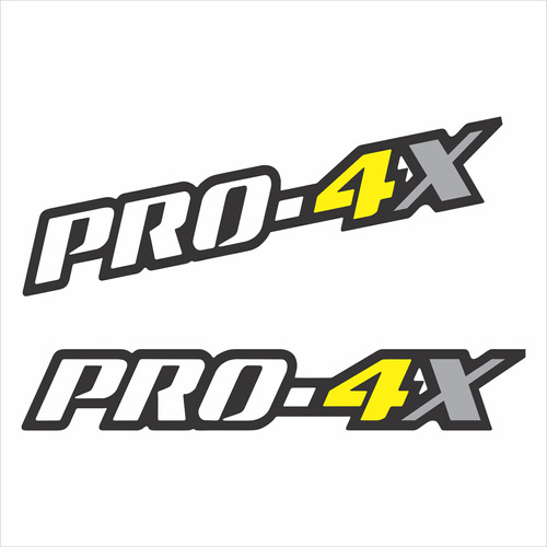 Pro-4x (2 Piezas) Stickers / Calcas / Pegatinas