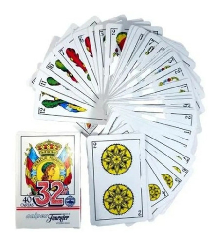 Imagen 1 de 5 de Cartas Españolas Naipes Heraclio Fournier N°32