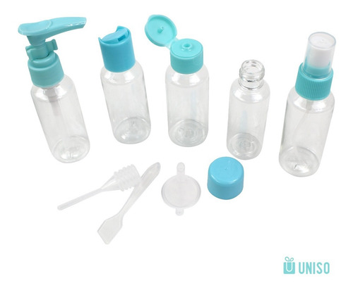 Imagem 2 de 3 de Kit Frascos Para Viagem 8pcs