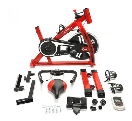 Bicicleta fija Femmto SPIN1000 para spinning color rojo