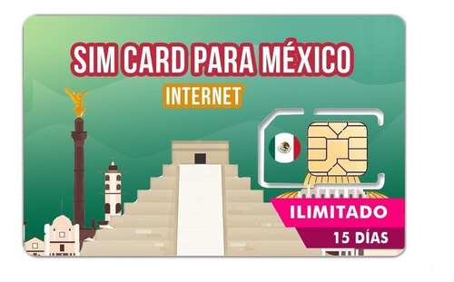 Sim Card México Internet Y Llamadas Ilimitadas 4glte 15 Dias