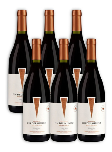 Reserva Del Fin Del Mundo Vino Pinot Noir Caja X6u 750ml