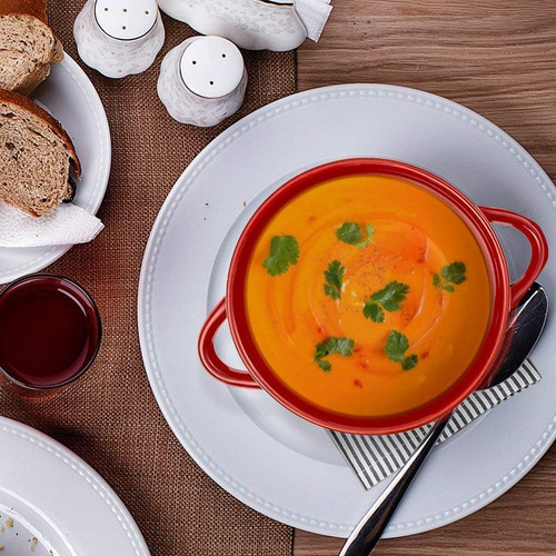 Cuencos De Sopa Seguros Asar Y Asar Cebolla Francesa, T...