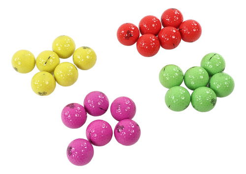 Juego De Pelotas Para Mujer, 24 Piezas, Goma Colorida, Buena