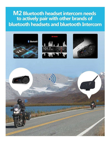 Imagen 7 de 9 de Intercomunicador Maxto M2 1000m 6x Intercom Simple Motodelta