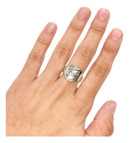 Anillo Escudo Equipo Fútbol Argentina Defensa Y Justicia A - Chico Plata 925