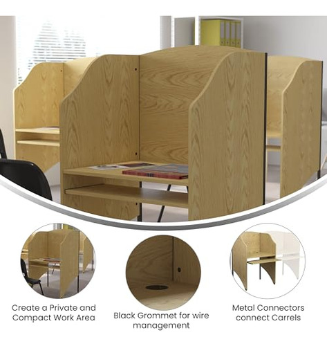 Mueble Flash Carril De Estudio Inicial En Acabado De Roble
