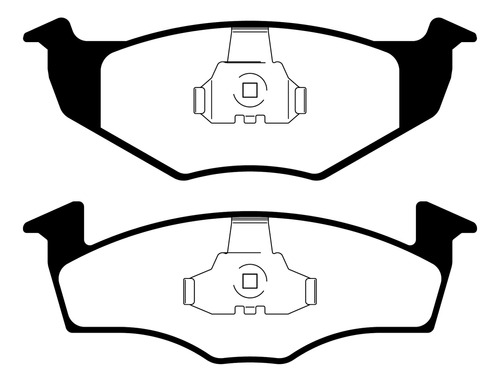 Pastillas De Freno Para Volkswagen Polo Classic 0 1.6 Mi 96/