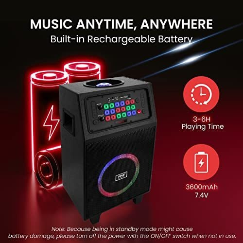 Sistema De Altavoces Pa Portátil De Karaoke Altavoz Bt Rec