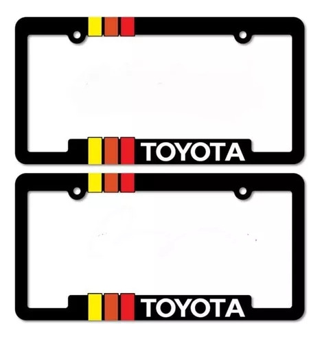 Marcos De Placas Toyota Trd Para Carros Y Camioneta Tricolor