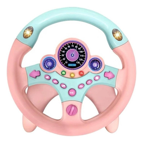 Co-pilot Simulation Steering Wheel With Base For Kids