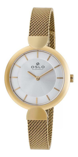 Relógio Oslo Feminino Ofgsss9t0024 S1kx Slim Dourado