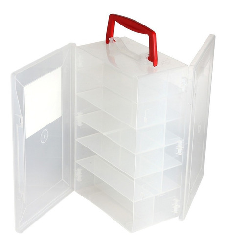 Organizador Plastico De Doble Tapa Transportable Fury 30-600