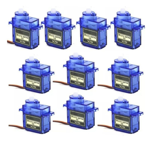 Go 10 Servomotor Micro Sg90 1.6kg Servo Motor Arduino
