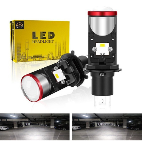 Kit De Lentes De Proyector Led H4 Conversión De Faros Delant