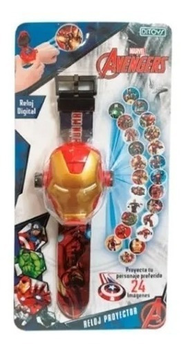 Reloj Proyector Avengers Iron Man Ditoys 2545