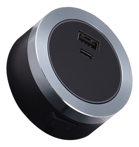 Adaptador Tipo C Socket Track Usb Y Adaptador De Riel Eléctr