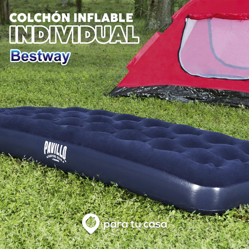 Imagen 4 de 7 de Colchón Colchoneta Camping Inflable 1 Plaza Bestway Ct