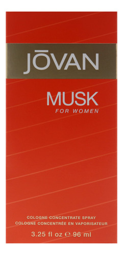 Perfume Jovan Musk Cologne Concentrado En Aerosol, 100 Ml, P