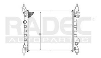 Radiador Chevrolet Spark 2014-2015 L4 1.2 Lts Estandar