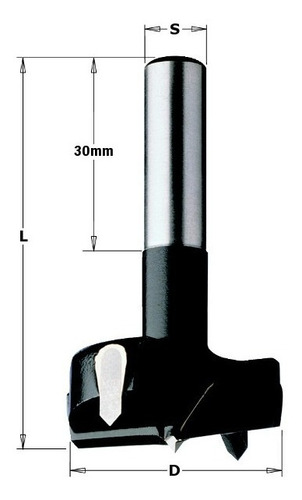 Broca Para Bisagras Euro Carburo Tugst 35 Mm Cmt 392.351.11