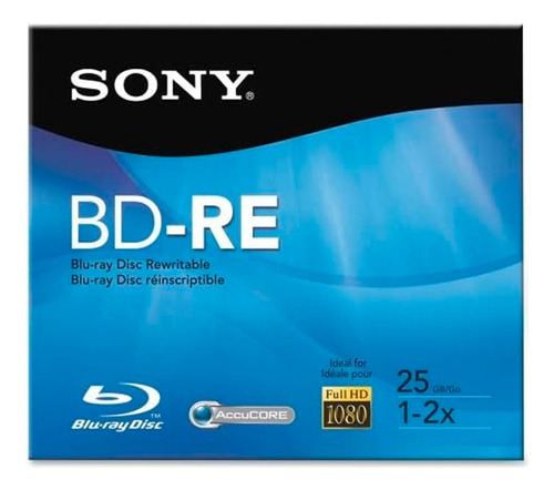 Disco Sony Blu-ray 25gb Virgen 1 Pieza Bne25rh/2