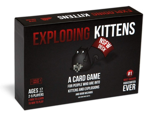 Juego de cartas Exploding kittens NSFW Exploding Kittens