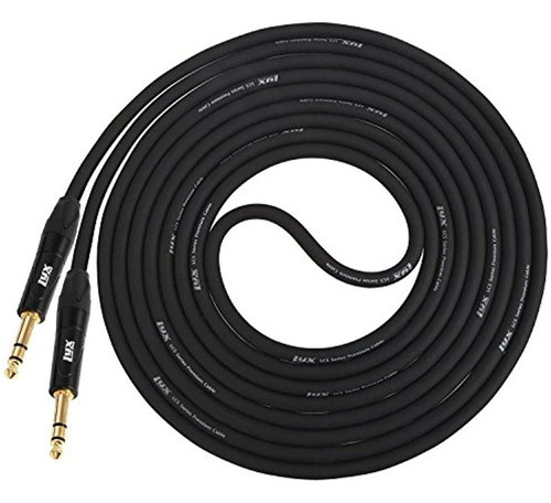 Lyxpro ¼ Trs A ¼ Trs Cable Balanceado 25 Pies Macho A Mach
