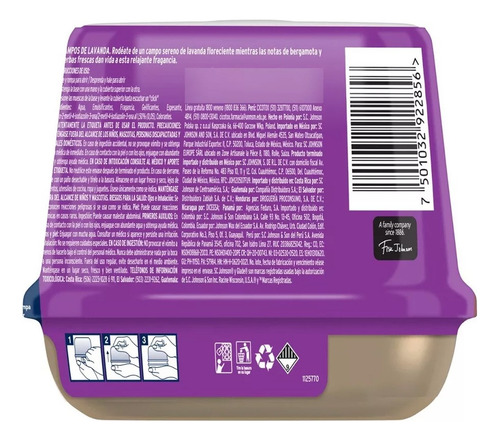 Aromatizante De Cubo Glade Campos De Lavanda 2 Pzs De 180gr