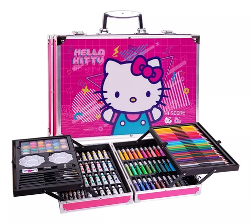 Caja Set de Pinturas Hello Kitty 46 Piezas Rosa Accesorios Fabricante  Mayorista A3599