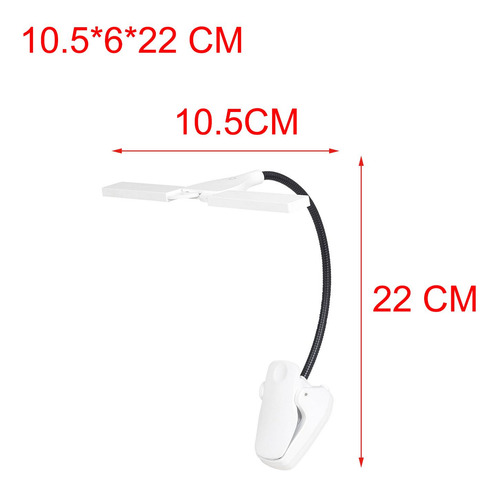 Clip Portátil En La Lámpara De Escritorio Led Para El