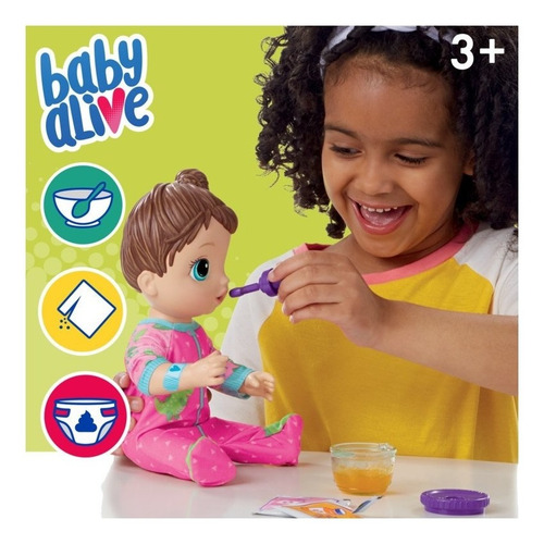 Boneca Baby Alive Aprendendo A Cuidar Morena - Hasbro E6942