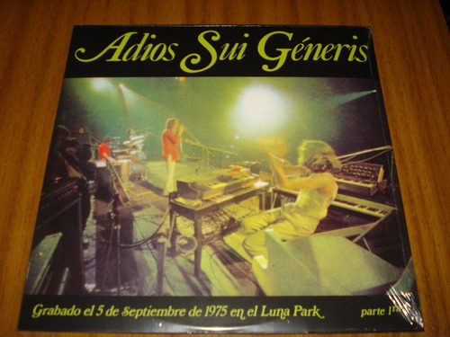 Vinilo Sui Generis / Adios...volumen 1 Y 2 (nuevo Y Sellado)