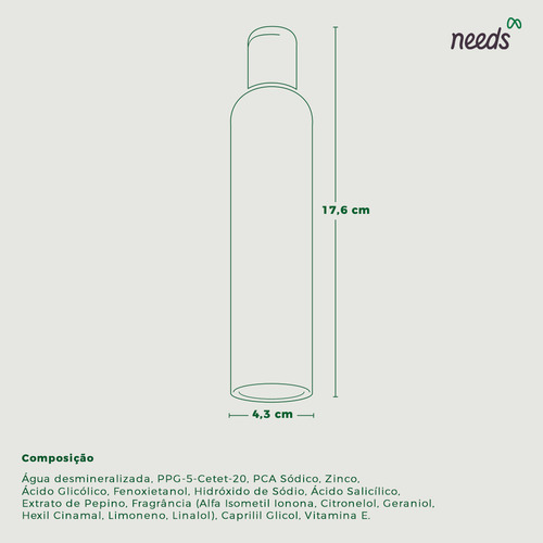 Tônico Adstringente Needs Controle De Oleosidade 200ml