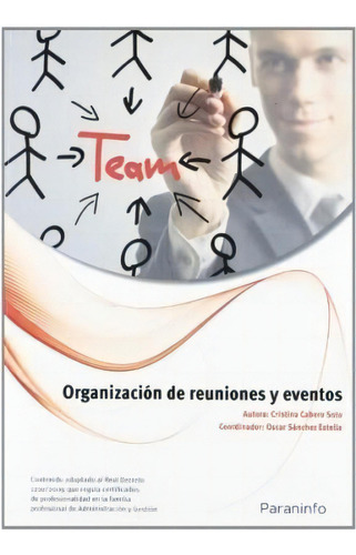 Organizacion De Reuniones Y Eventos De Oscar S, De Oscar Sanchez Estella. Editorial Paraninfo En Español