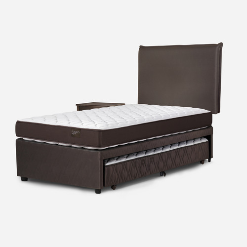 Diván Cama Rosen Ergo-t New 1,5 Plazas +muebles Maurice Choc