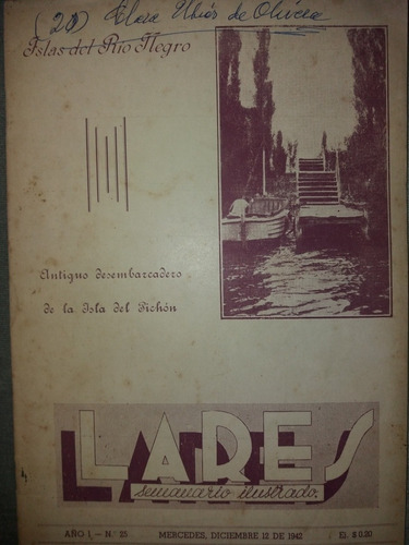 Revista Lares Mercedes 1942 Personas Sociales Actualidades 