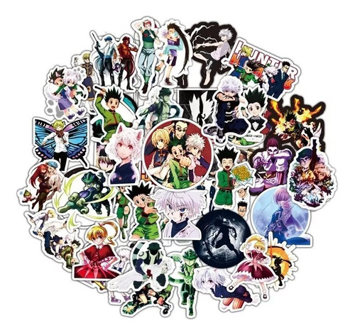 Stickers Autoadhesivos - Hunter X Hunter (50 Unidades)