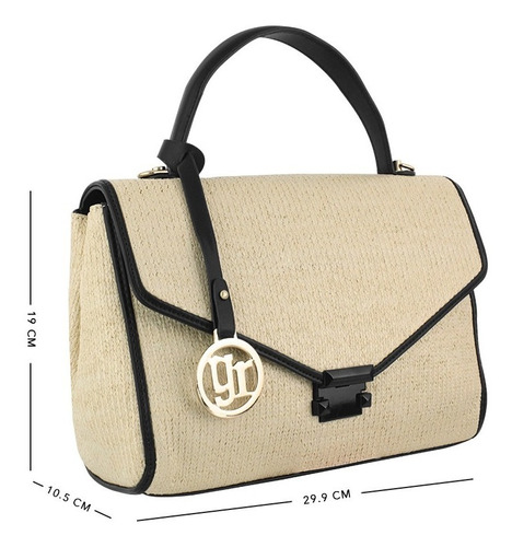 Imagen 2 de 6 de Bolso Para Dama Juvenil Casual Tejido De Palma Jym-0327