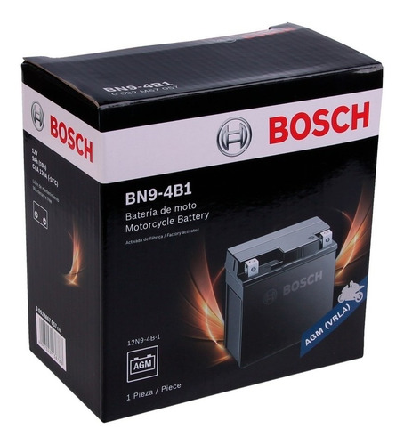 Bateria Moto Bosch Bn9-4b1 12n9-4b-1 Libre De Mantenimiento