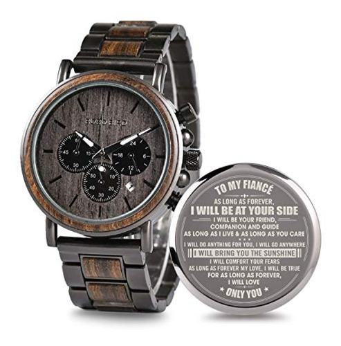 Reloj Para Hombre De Madera 2win/para Prometida