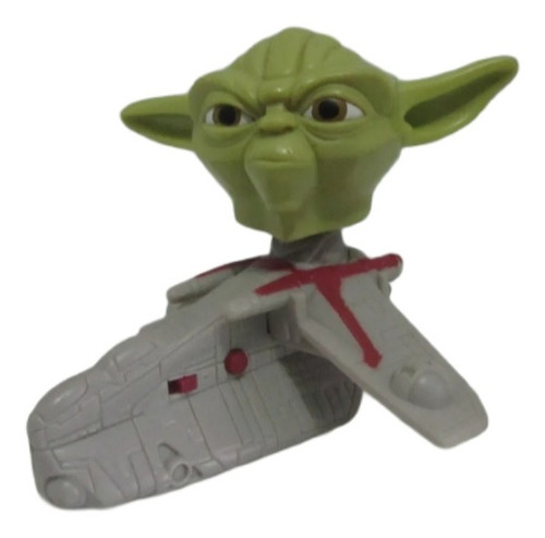 Star Wars Yoda Cabezon Con Su Nave Wyc