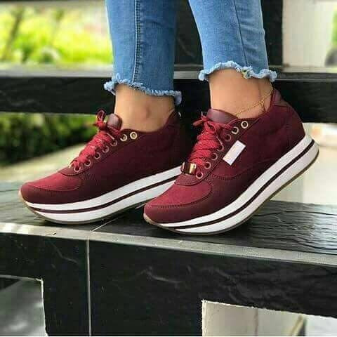 tenis vinotinto mujer