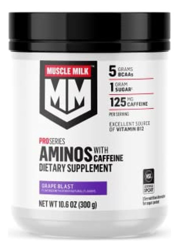 Muscle Milk Pro Series Aminos Con Suplemento De Cafeína En P