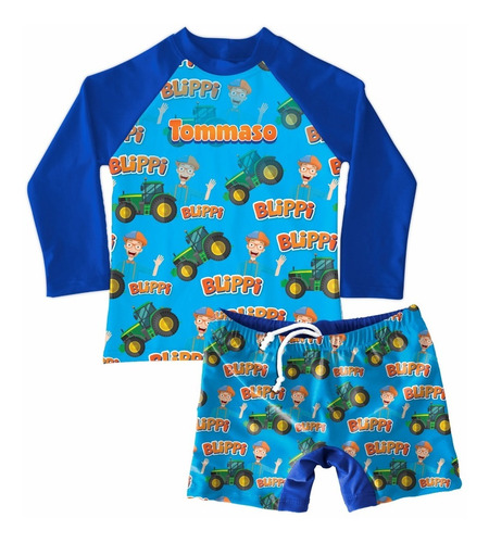 Conjunto De Traje De Baño Niño Blippi