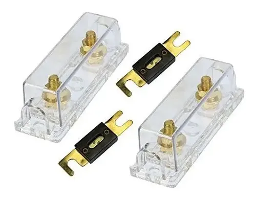 RECOIL 2-weg Stroomverdelingsblok – 1x 0/2/4 AWG In, 2x 4/8 AWG Uit, Voor Auto-audio