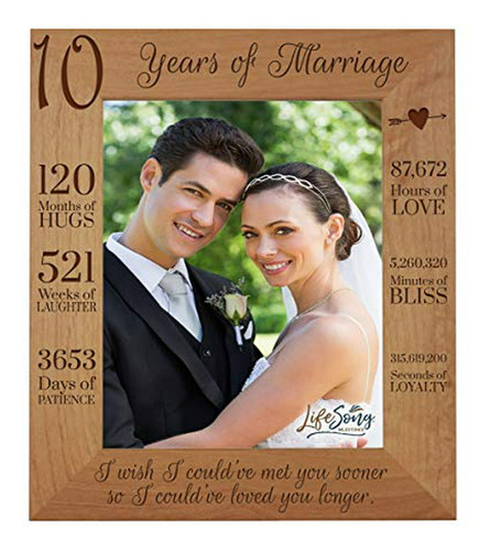 Lifesong Milestones 10th Anniversary Picture Frame 10 Años D
