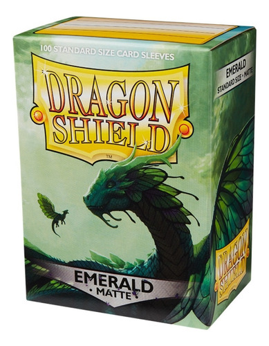 Sleeve Dragon Shield Matte Emerald (standard) - (100 Un)