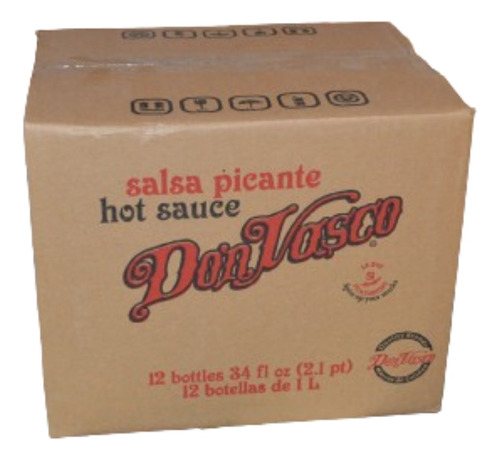 Caja De Salsa Don Vasco Con 12 Botellas De 1l. C/u