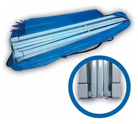 Gazebo Carpa 3x3 Bolso 4 Paredes Impermeable Reforzado Azul Color Azul